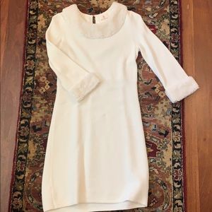 White sweater dress